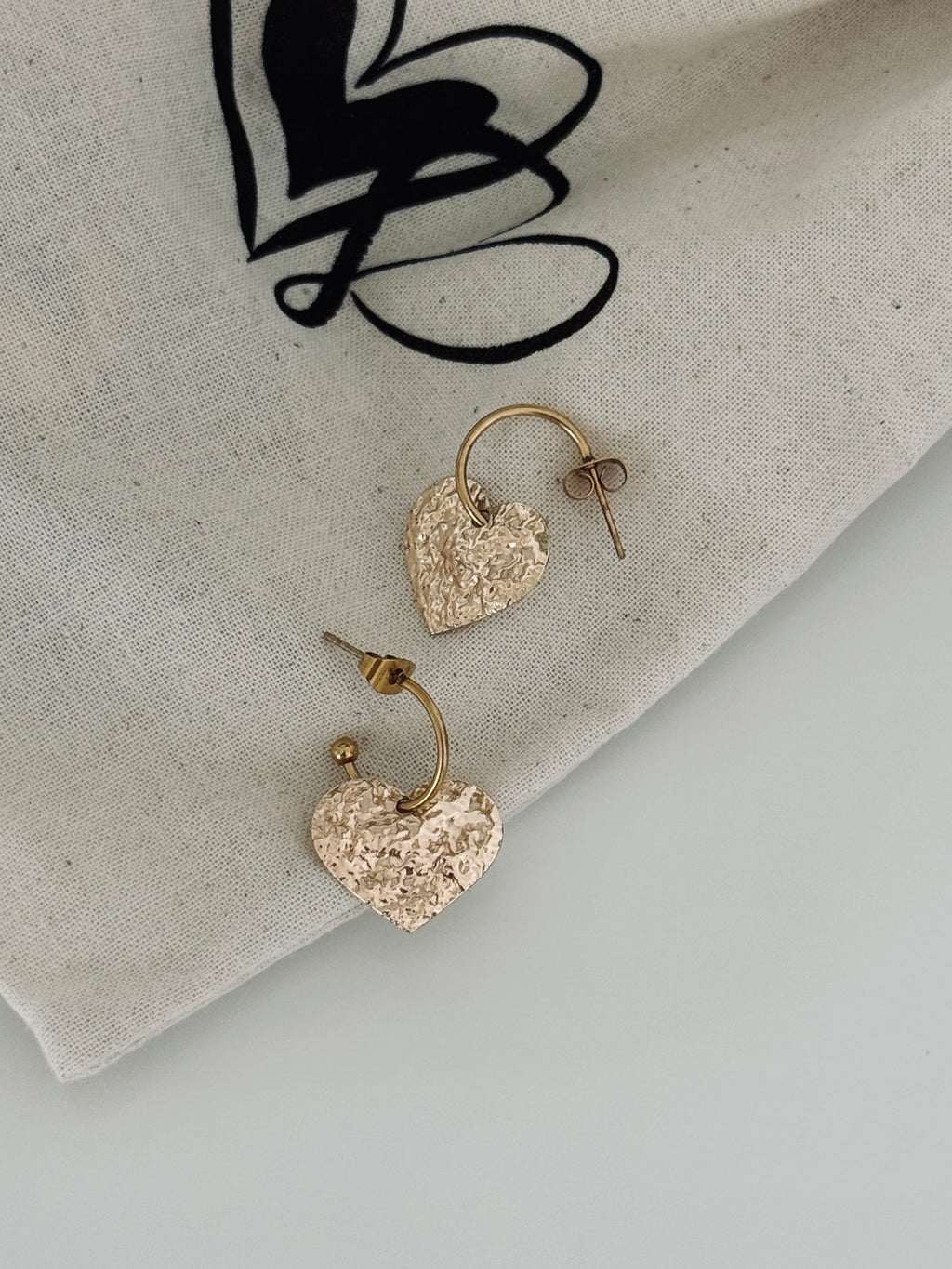 Mini Créoles Coeur Lumière