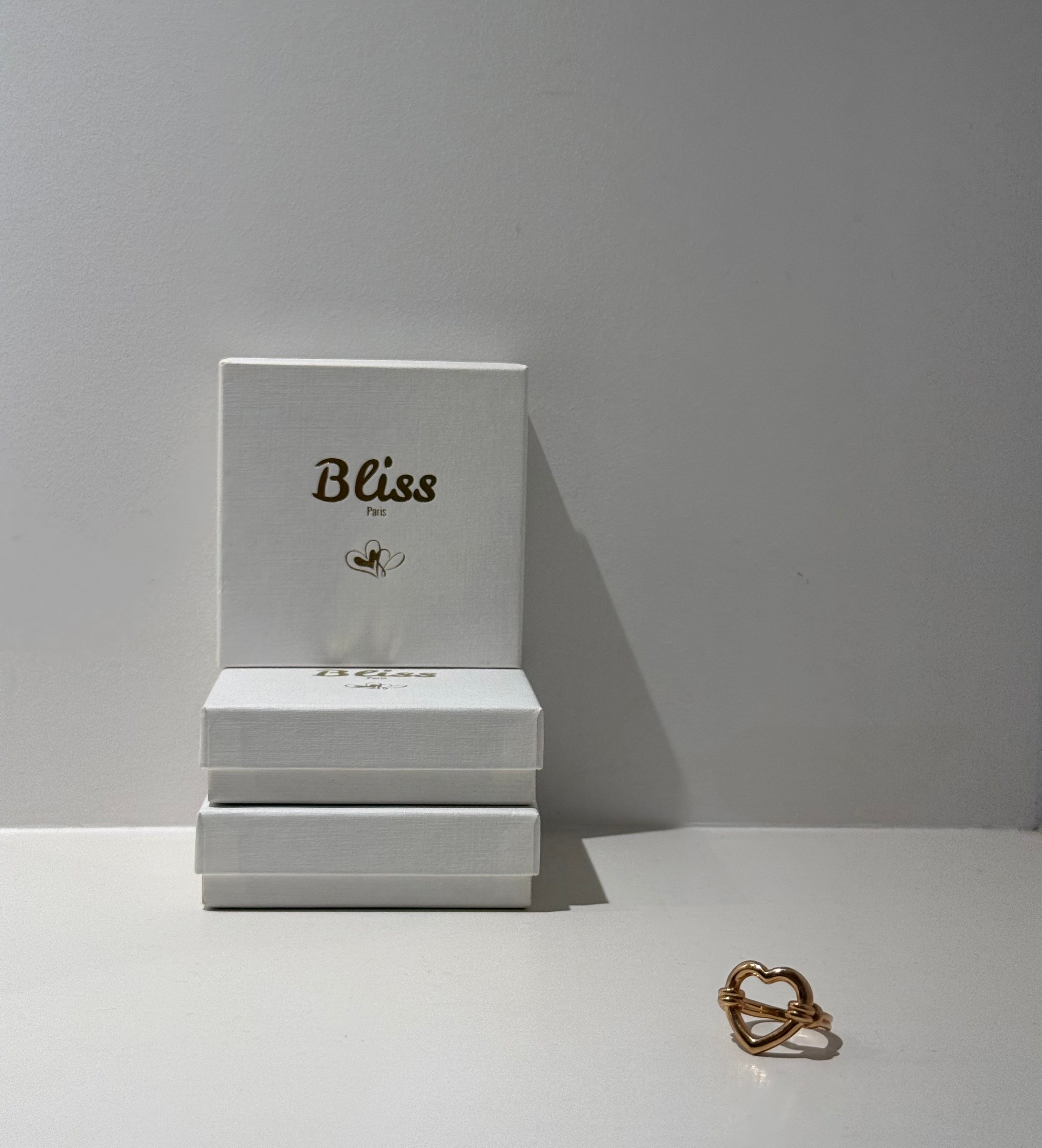 Bague coeur noué